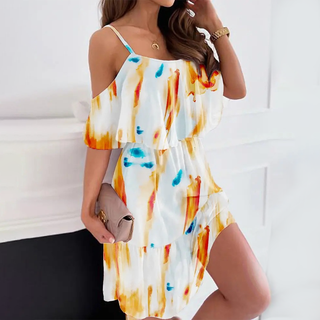 Levoire | Robe Florale Pour Femmes Lily Orange