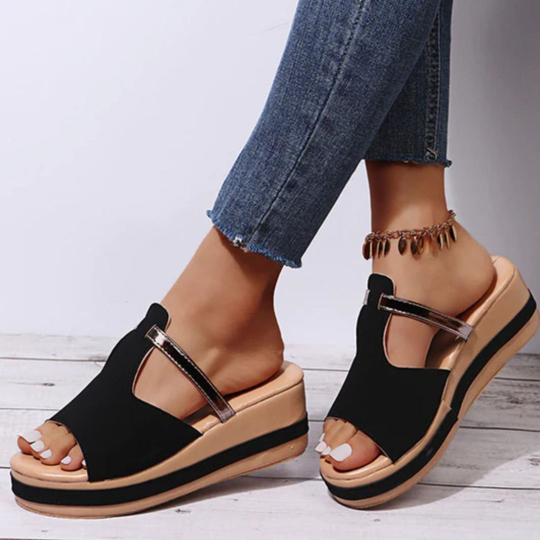 Levoire | Chaussures D'Été Orthopédiques Pour Femmes Rica Noir