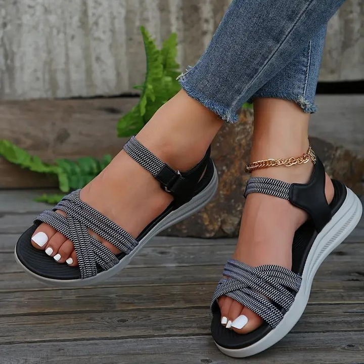 Levoire | Sandales, Bande Élastique, Semelle Douce, Chaussures D'Été, Sandales Pour Dehors