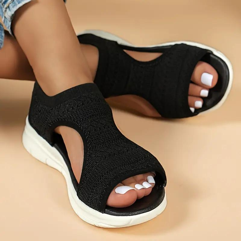 Levoire | Sandales, Slip On, Confortables, Chaussures Ergonomiques, Chaussures D'Été Noir