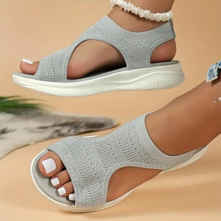 Levoire | Sandales, Slip On, Confortables, Chaussures Ergonomiques, Chaussures D'Été Gris