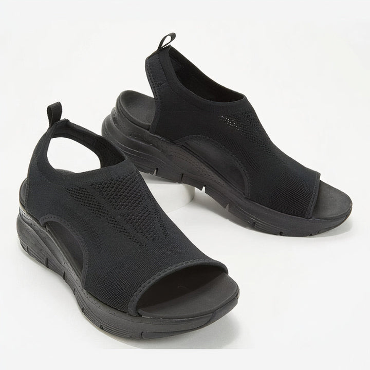 Levoire | Sandales Mesh Slip On Sandales De Sport Pour Femmes Noir