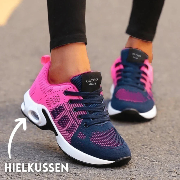 Levoire | Chaussures Semelles Chaussures À Lacets Baskets Femmes Entraîneurs Rosa Bleu