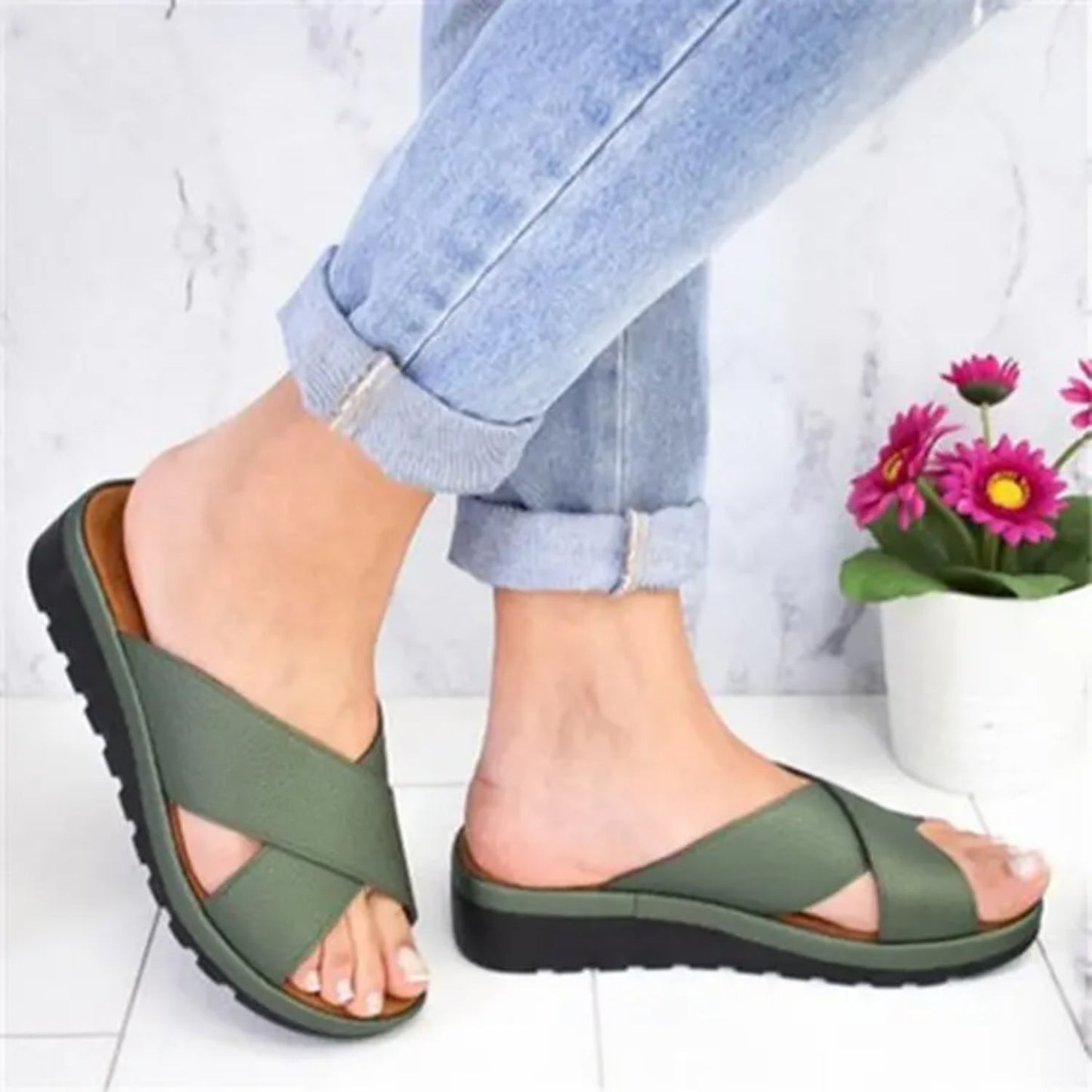 Levoire | Chaussons Pour Femmes Vert