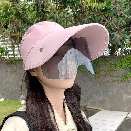 Levoire | Chapeau de cyclisme avec Protection Solaire et Style Élégant pour les Aventuriers d'Été Rose