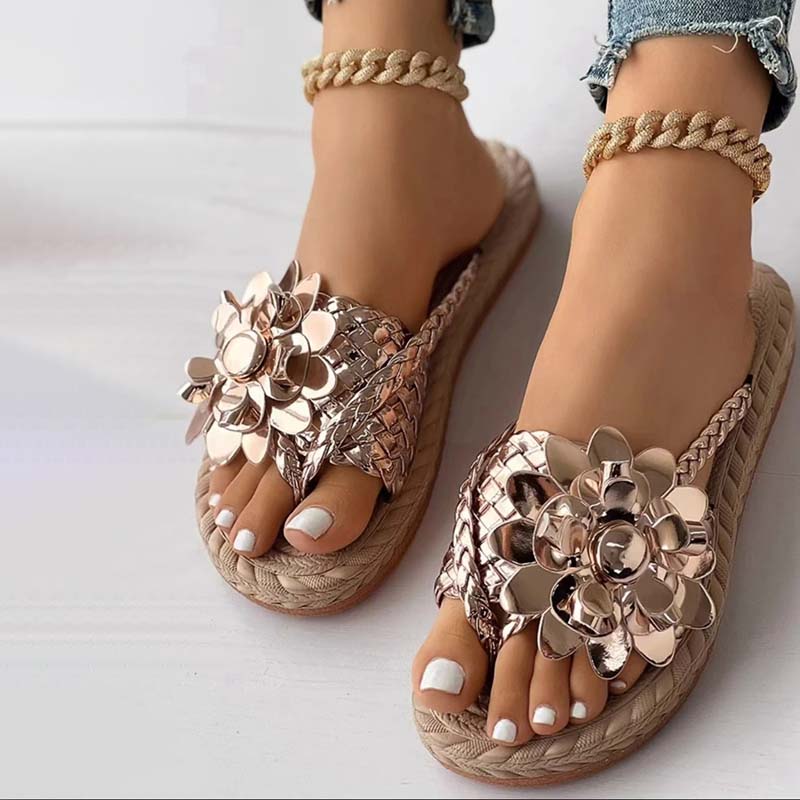 Levoire | Chaussures Plates Avec Fleurs 3D