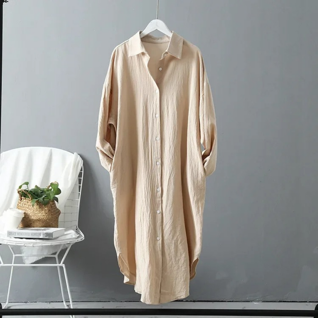 Levoire | Robe En Lin À Manches Longues Vêtements Pour Femmes