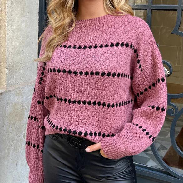 Levoire | Pull à col rond à manches longues ISO Rosa Une taille
