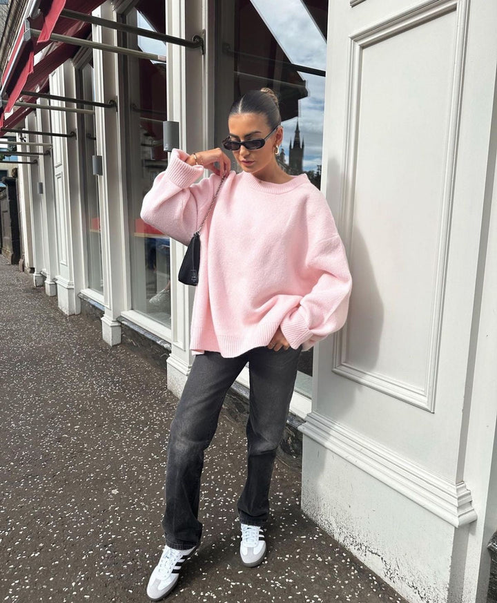 Levoire | Femmes Chaud Rose Tricot Pull