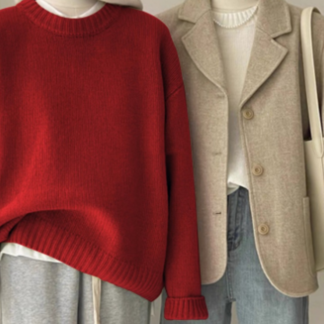 Levoire | Pull En Tricot À Encolure Ronde Chaude Pour Femmes Rot Une taille