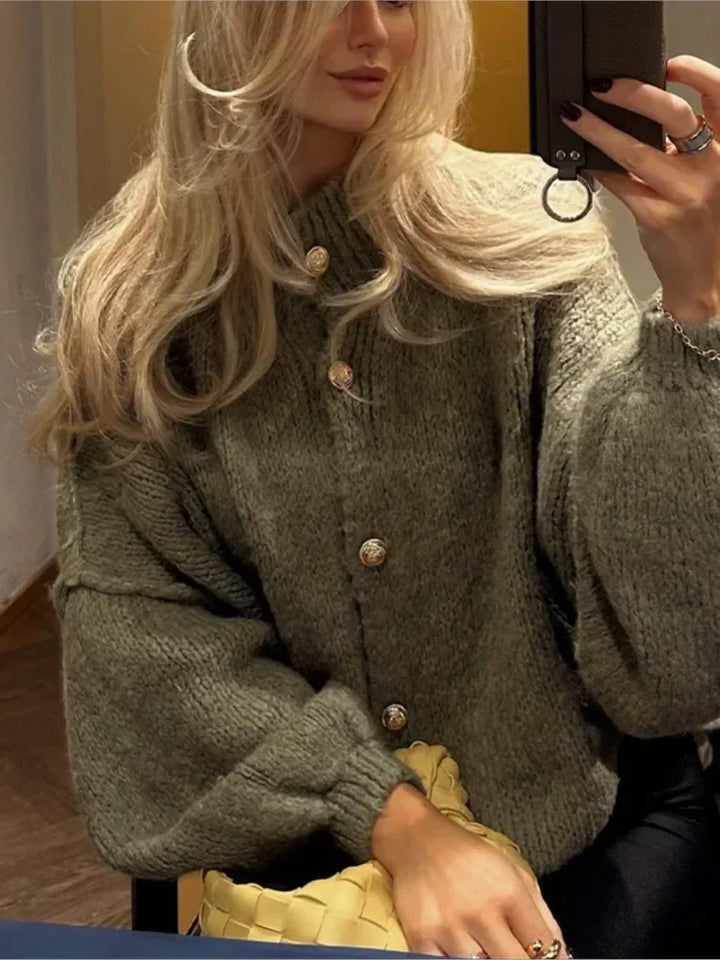Levoire | Fermeture À Bouton Gilet En Tricot Épais Gilet Pour Femmes