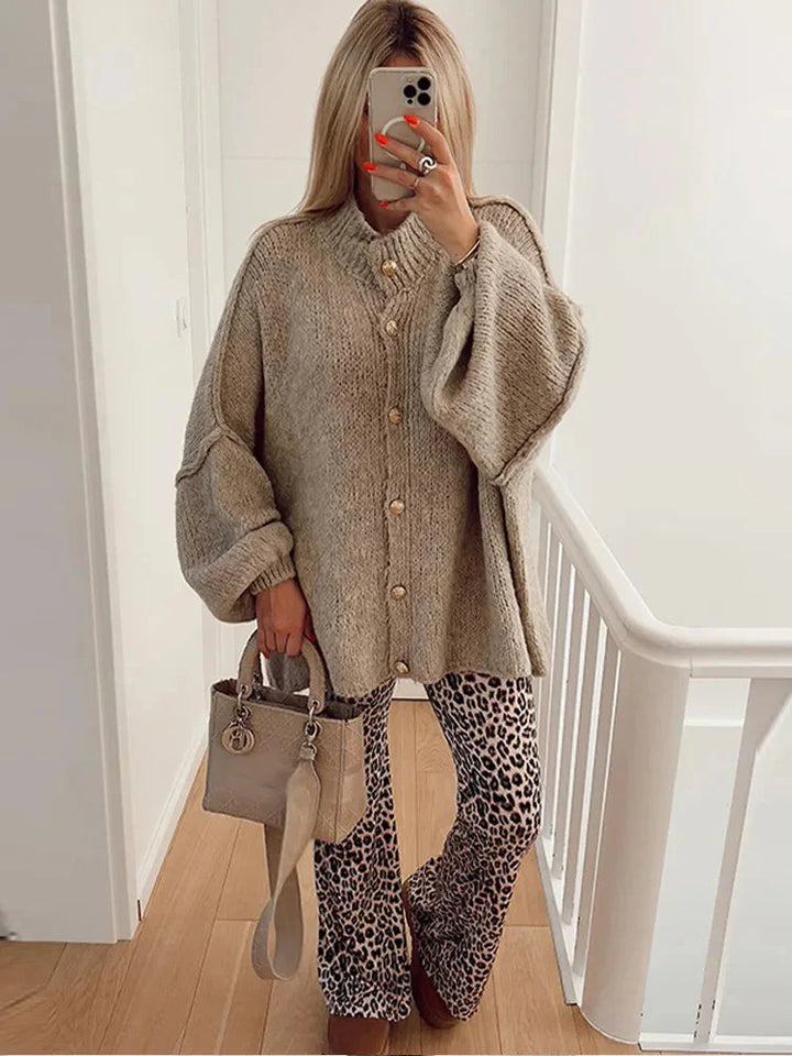 Levoire | Veste À Boutons Chauds Tricot Femme
