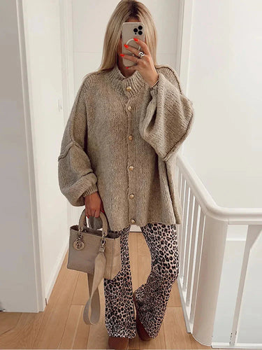 Levoire | Veste À Boutons Chauds Tricot Femme