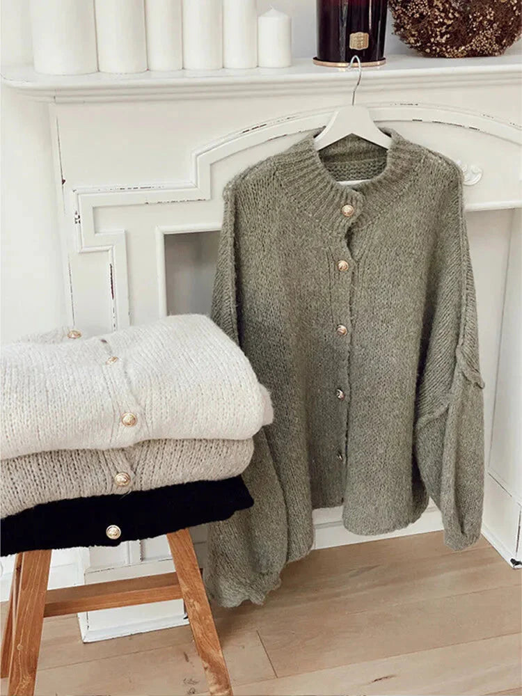 Levoire | Veste À Boutons Chauds Tricot Femme