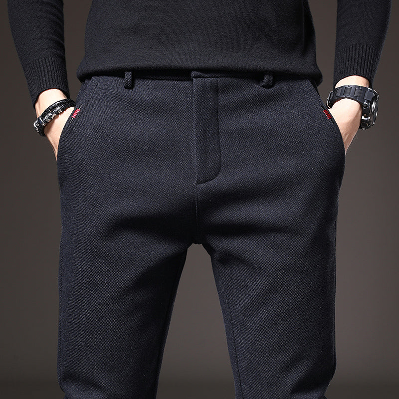 Levoire | Pantalon Slim Fit Élégant Et Polyvalent Bleu