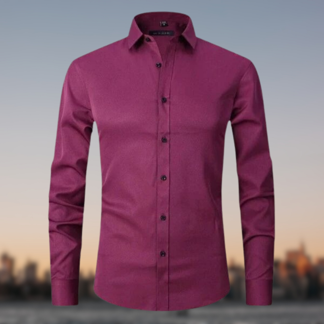 Levoire | T-shirt extensible sans plis Rouge brique