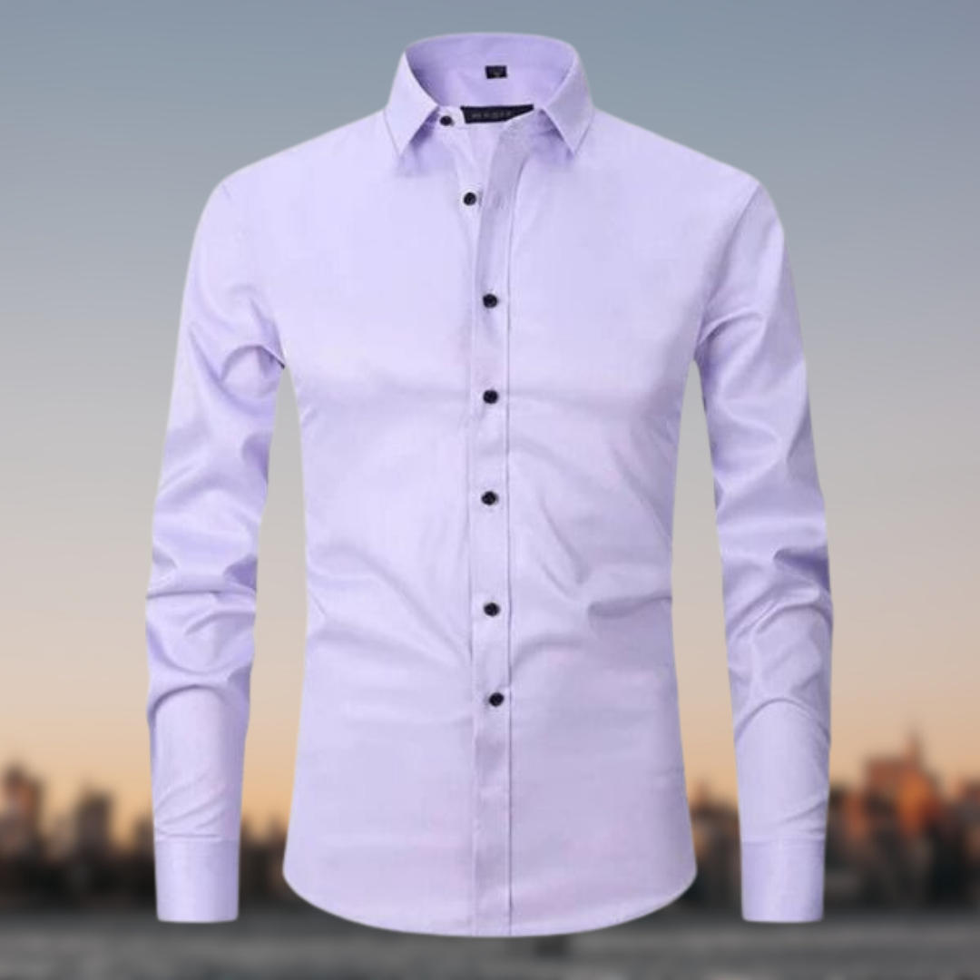 Levoire | T-shirt extensible sans plis Violet infernal