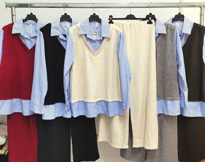 Levoire | Ensemble Confortable 2 Pièces à Manches Longues Beige