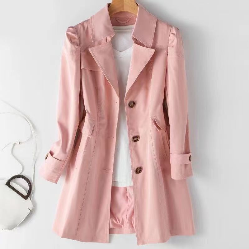 Levoire | Schicker Trenchcoat Rosa