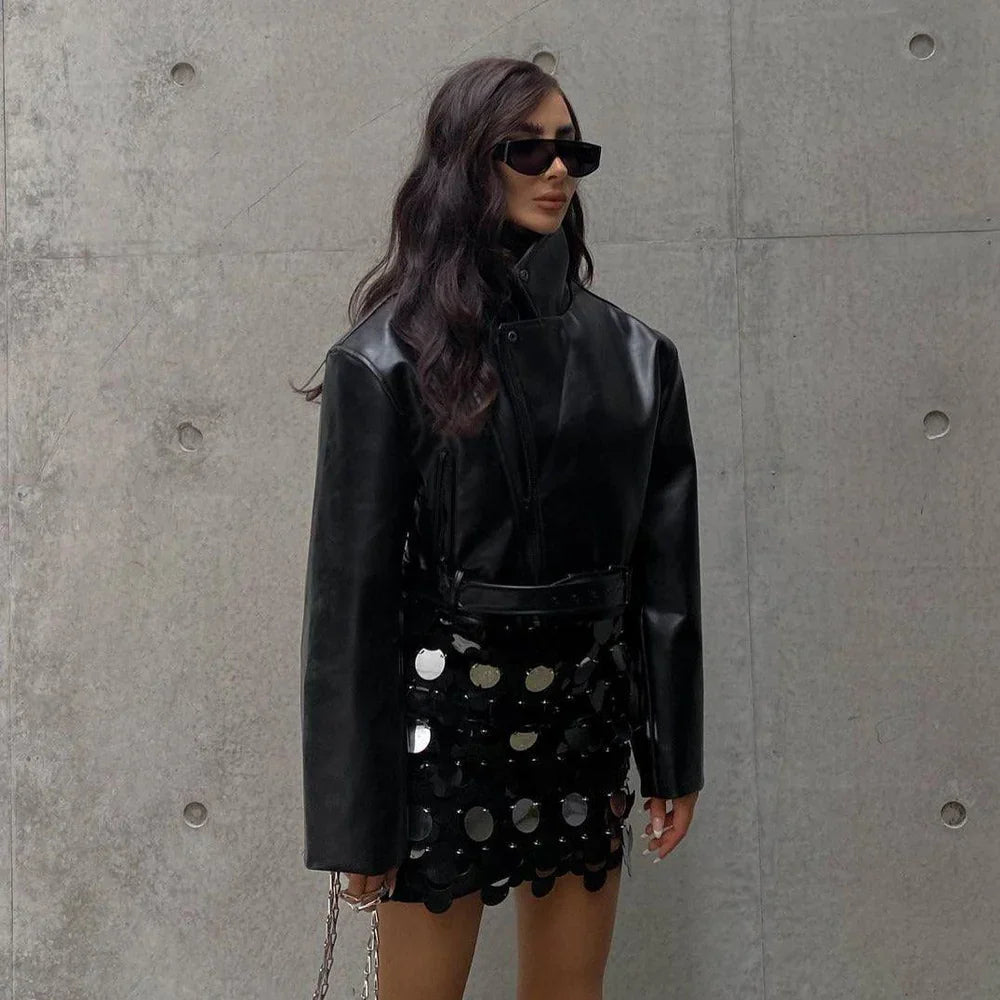 Levoire | Me Now Jupe Mini Paillettes Noir