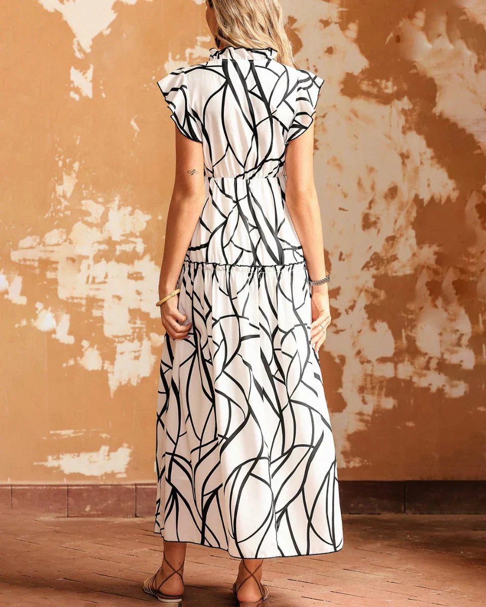 Levoire | Été Robe Classique À Manches Courtes Robe De Loisirs Légère