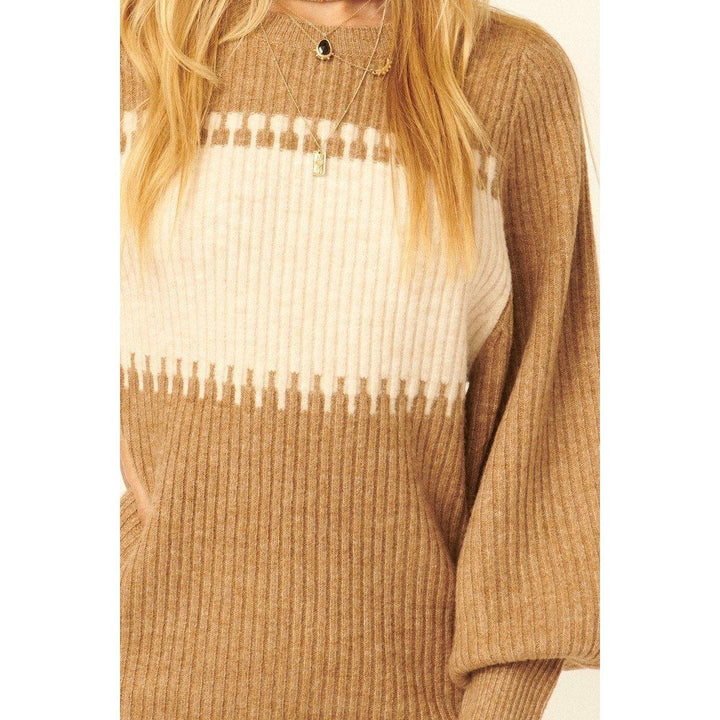 Levoire | Pull En Tricot Côtelé Mini Robe