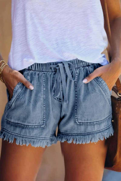 Levoire | Short en jean tendance Bleu foncé