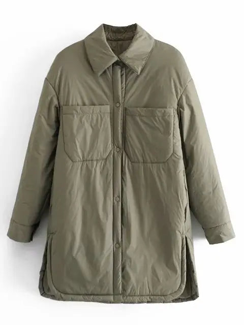 Levoire | Veste Surdimensionnée Chaude Vert