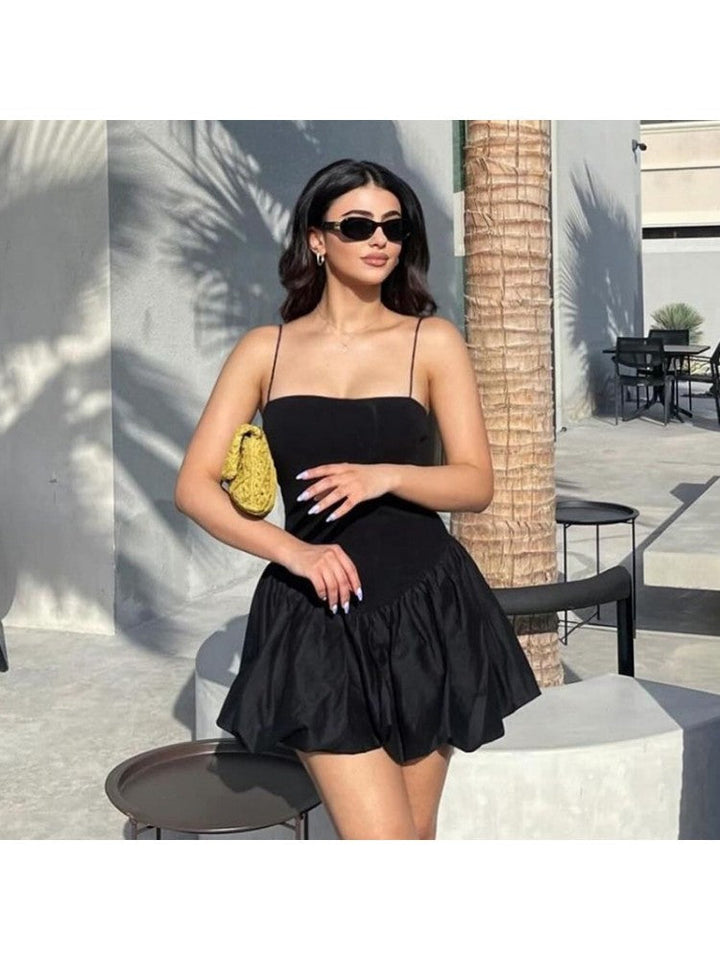 Levoire | Robe Mini Camisole Élégante Noir