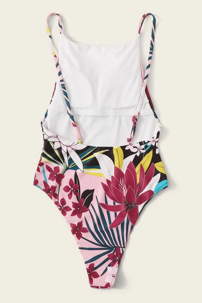 Levoire | Imprimé Monokini Rayures Tanga Maillot de bain Sexy