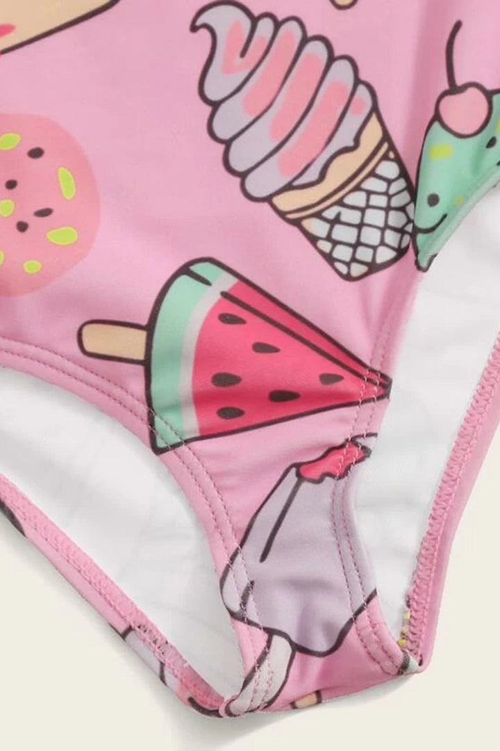 Levoire | Fille Cartoon Graphique Maillot de Bain Une Pièce