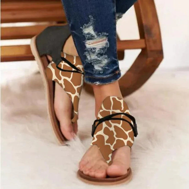 Levoire | Sandales Pour Femmes Avec Un Style Rétro Nostalgique Marron clair