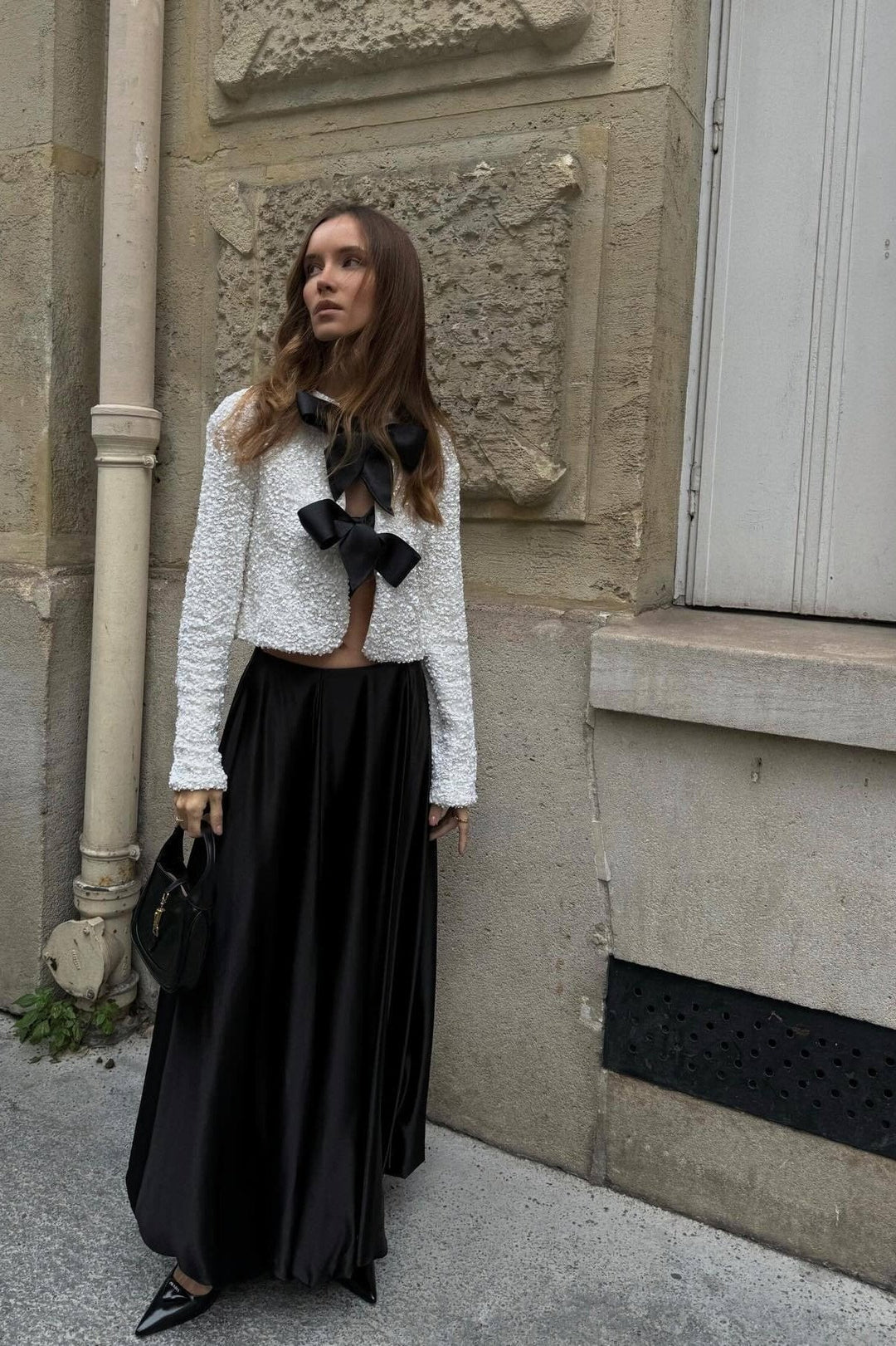 Levoire | Manches Longues Bande Devant Paillettes Chemisier Femme Chemisier