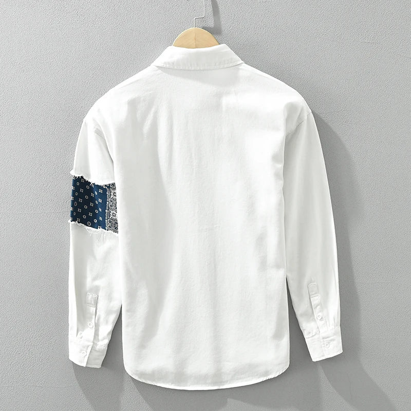 Levoire | Chemise À Motifs Decontractee Elegant Hommes
