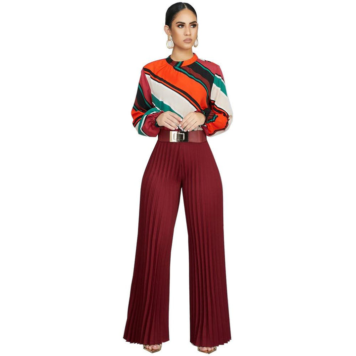 Levoire | grande robe plissée avec une couleur BOURGOGNE