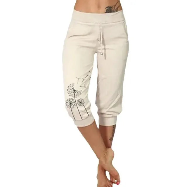 Levoire | Pantalon D'Été Confortable Trois-Quarts Beige