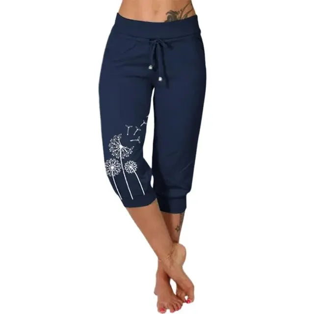 Levoire | Pantalon D'Été Confortable Trois-Quarts bleu foncé