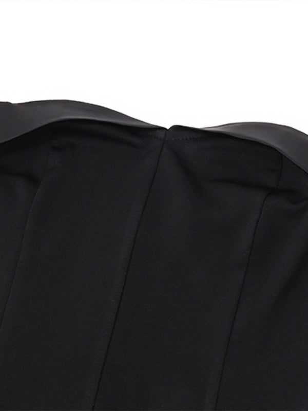 Levoire | Robe noire elégante a-ligne