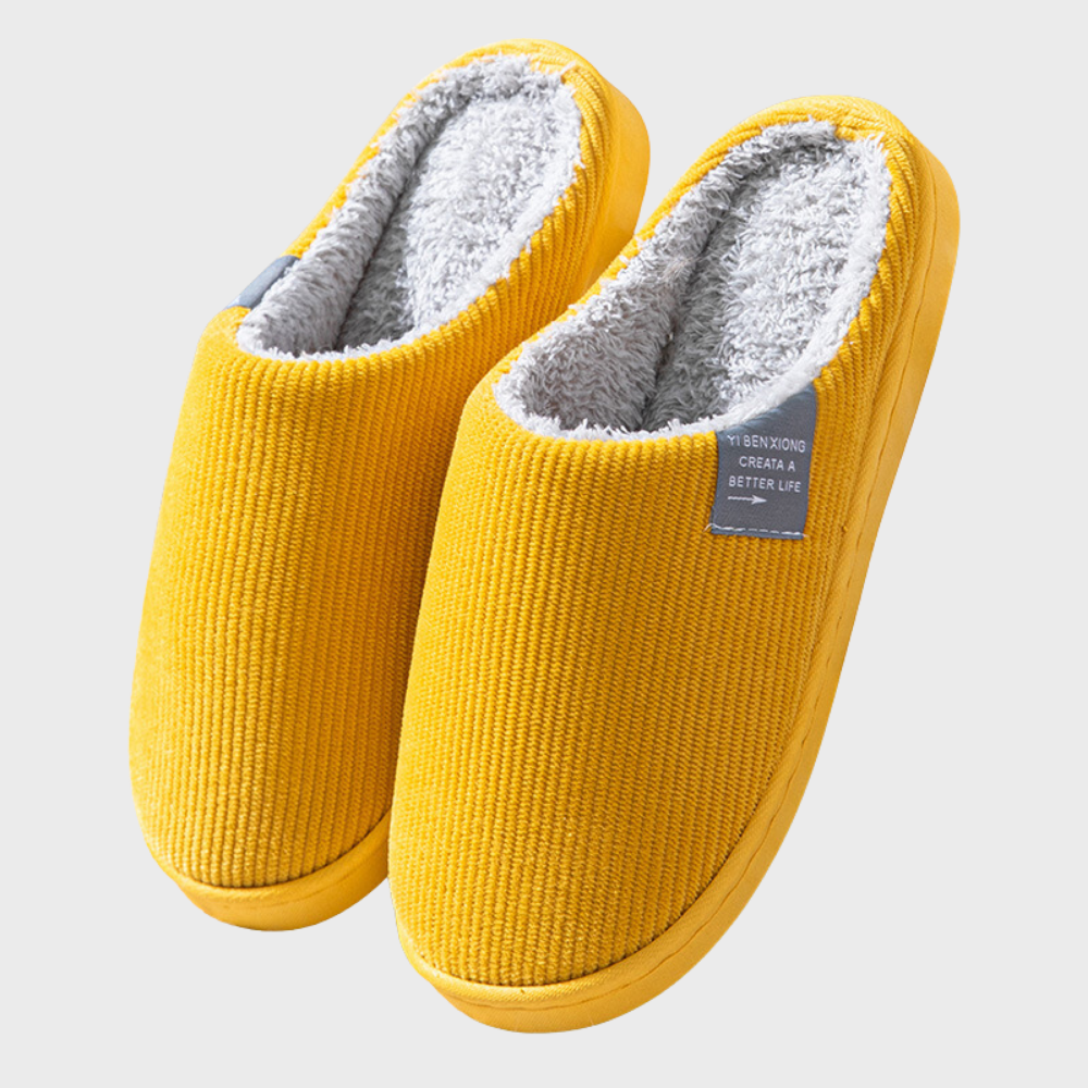 Levoire | Chaussures Chaudef pour Femmes Idéales pour une Utilisation Domestique Jaune