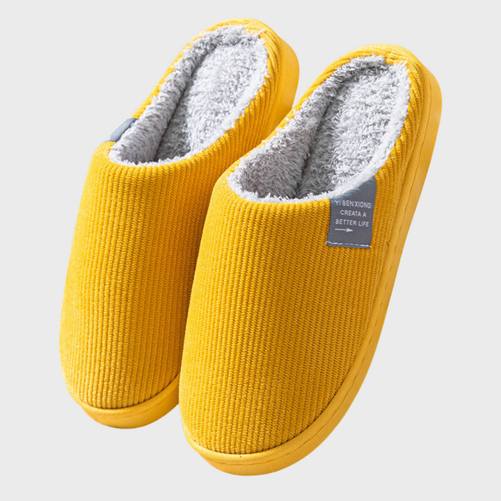 Levoire | Chaussures Chaudef pour Femmes Idéales pour une Utilisation Domestique Jaune
