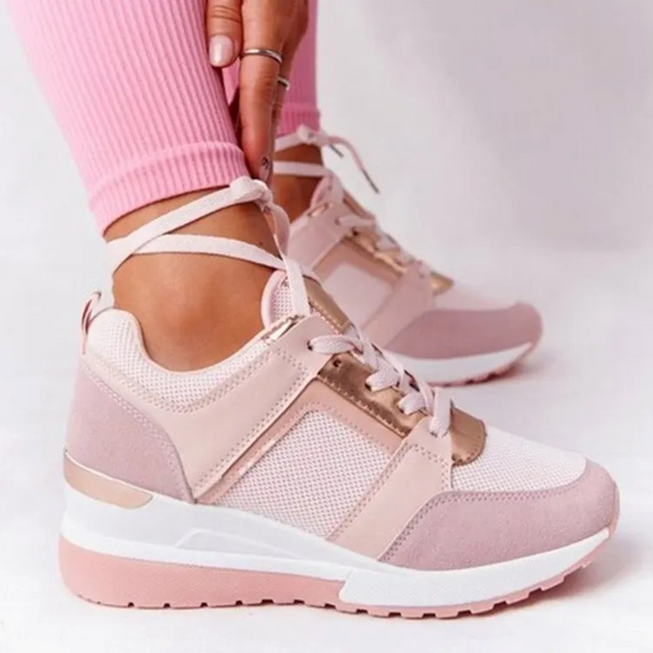 Levoire | Chaussures Confortables Avec Talon Wedge Rosa