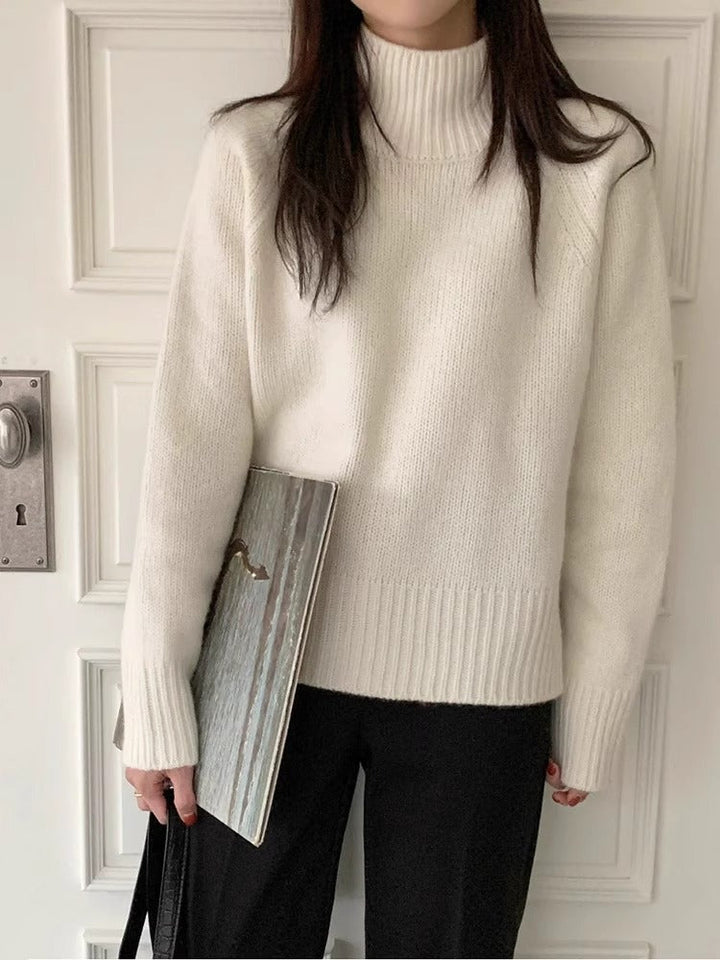 Levoire | Pull À Col Roulé Élégant Pour Toutes Les Occasions Blanc