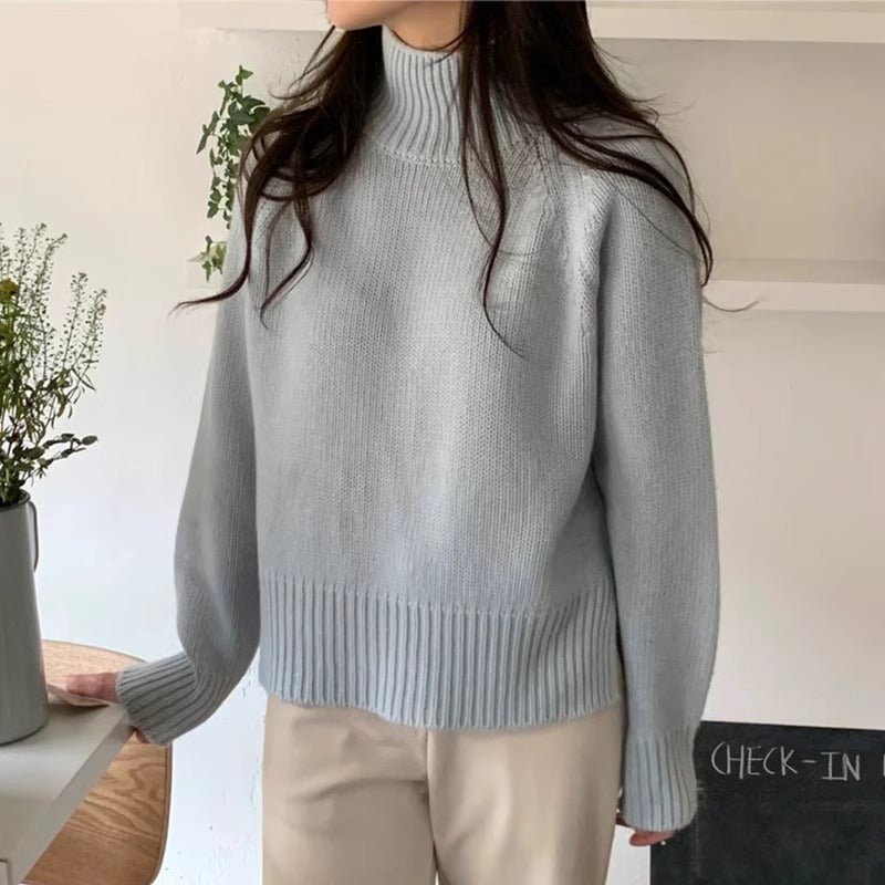 Levoire | Pull À Col Roulé Élégant Pour Toutes Les Occasions Bleu