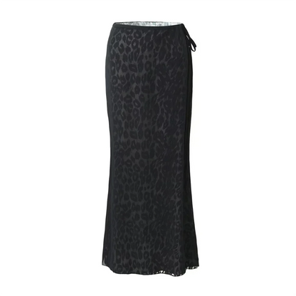 Levoire - Coupe ajustée - Motif léopard - Été Noir