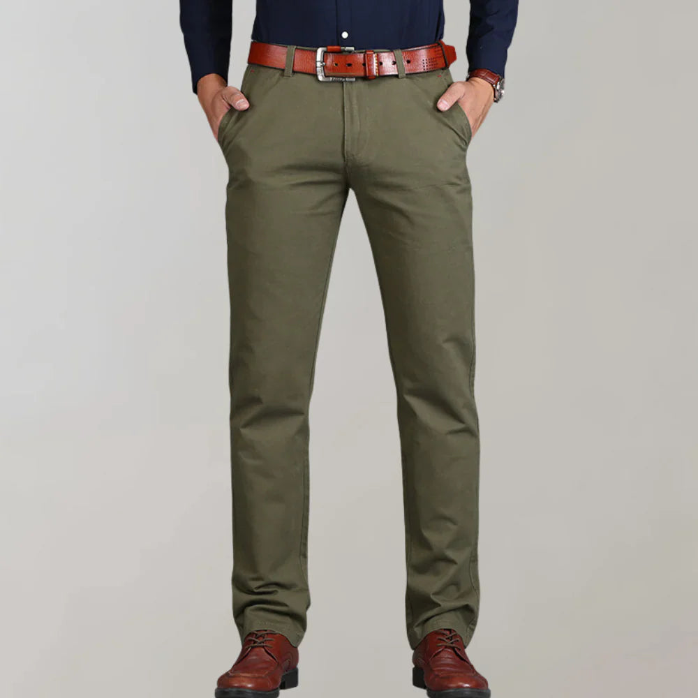 Levoire | Slim Fit Chino Hommes Vert