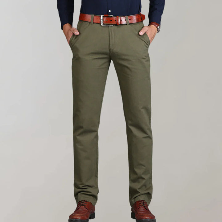 Levoire | Slim Fit Chino Hommes Vert