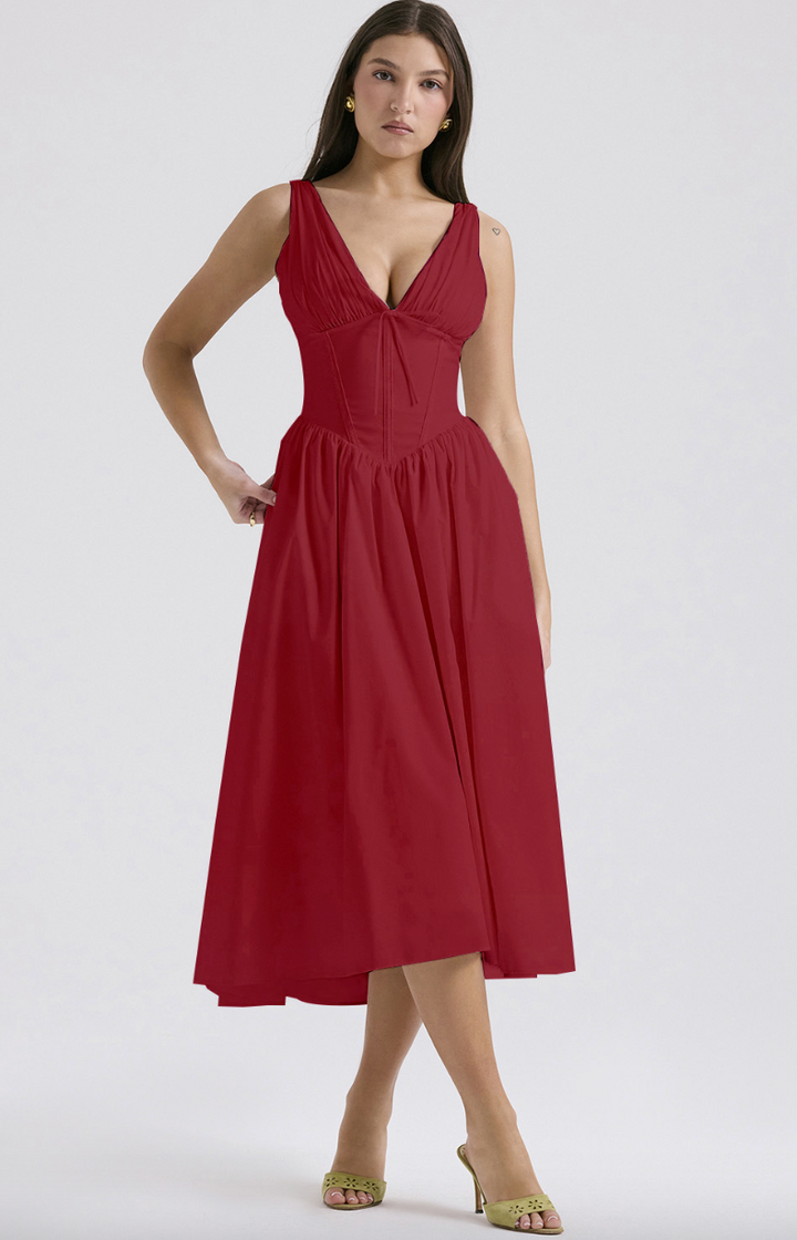 Levoire | Robe Dt Fr Looks De Loisirs Lgants Rot