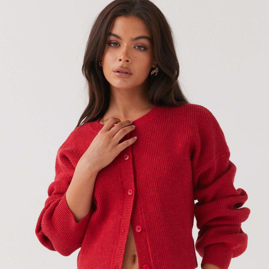 Levoire | Pull À Col Rond À Manches Longues En Tricot Avec Boutons