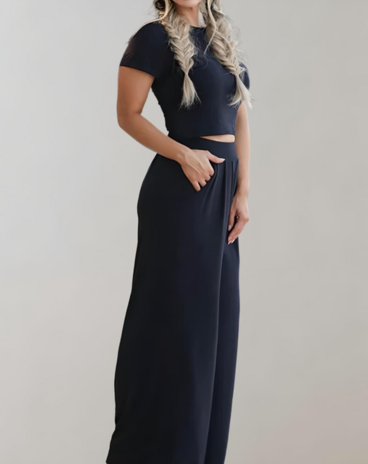 Levoire | Ensemble Co-Ord En Deux Pièces Veste À Manches Longues Et Mini Jupe Noir