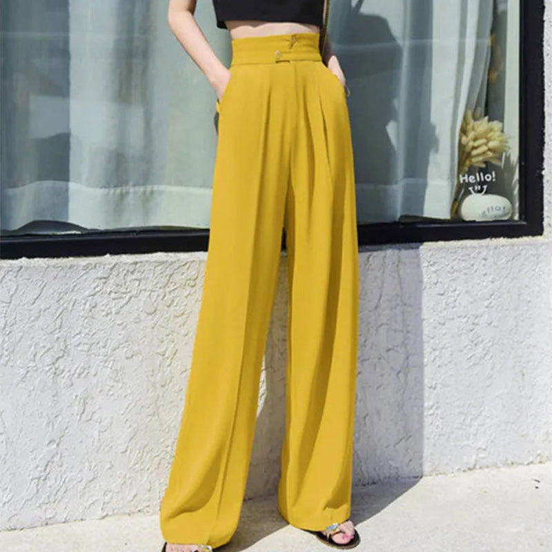 Levoire | Pantalons de loisirs à jambe large Jaune